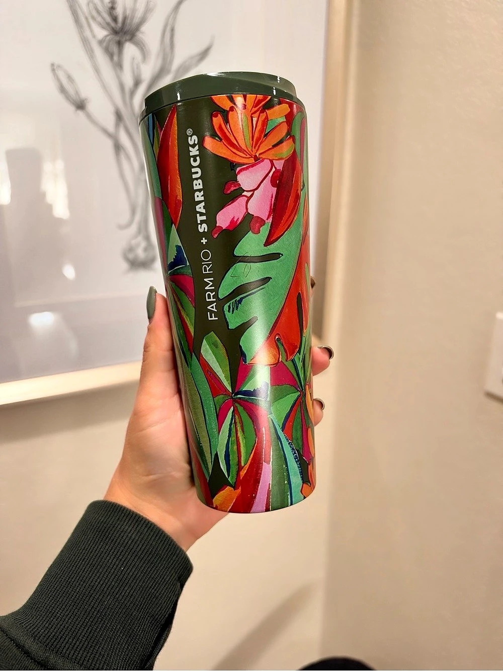 Starbucks x FARM Rio Banana Leaves Stainless Steel Tumbler Floral